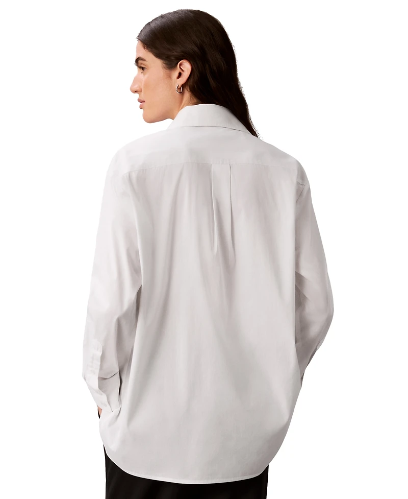 Calvin Klein Women's Collared Neck Shirt