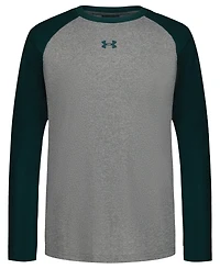 Under Armour Boys' 8-20 Color-Blocked Raglan Long-Sleeve T-Shirt