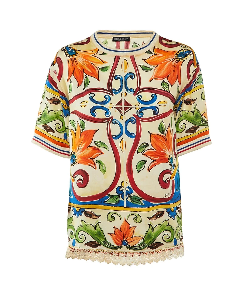 Pre-Owned Dolce & Gabbana Women's Silk Top