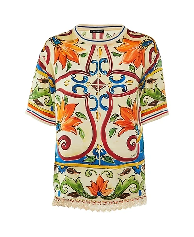 Pre-Owned Dolce & Gabbana Women's Silk Top