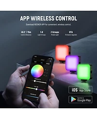 Neewer RGB62 Led Video Light with 2000mAh, 2500K-8500K, CRI97