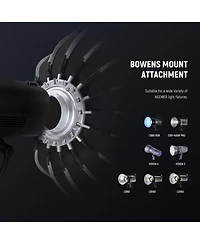Neewer CB60 Softbox with 33inch, 85cm, Rgb for Aputure 120d Light Dome Godox sl60w Rgb
