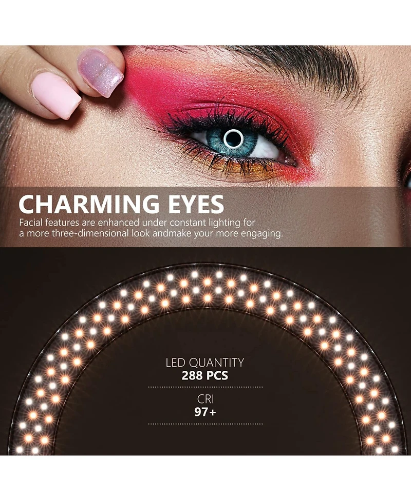Neewer Ring Light with 3200K-5600K, Cri 97, Rgb