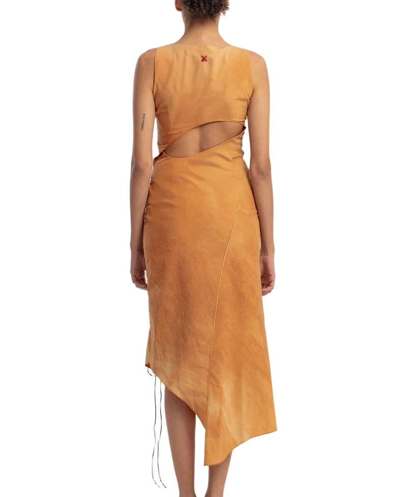 Pcfg Women's Cotton Slit Detail Long Dress
