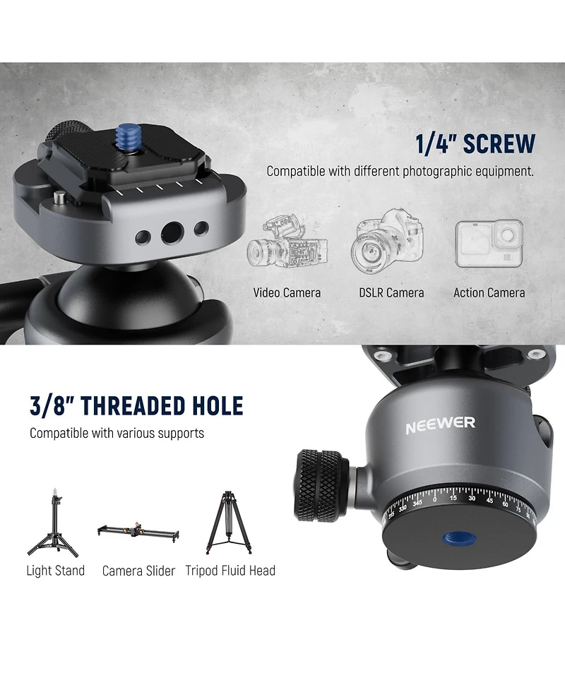 Neewer GM41 Camera Tripod with 11lb for Pd