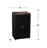 Augusta Home Cape Town Bar Cabinet with Wine Storage
