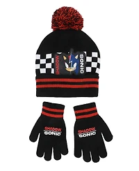 Sonic Boys' and Girls' Graphic Hat and Gloves, 2-Piece Set