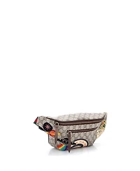 Pre-Owned Gucci Courrier Zip Belt Bag Gg Coated Canvas with Applique