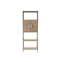 Augusta Home Northdom Tall Bar Cabinet with Wine Storage