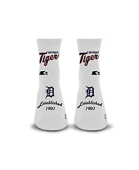 Starter Men's and Women's White Detroit Tigers Established Stencil Quarter Socks