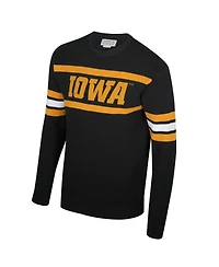 Uscape Apparel Men's and Women's Black Iowa Hawkeyes Renew Knit Vintage Pullover Sweater
