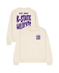 Uscape Apparel Women's Cream Kansas State Wildcats Cloud Sweatshirt