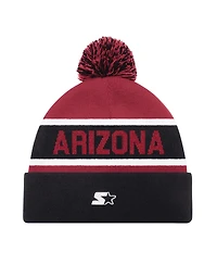 Starter Men's and Women's Black Arizona Cardinals Cuffed Knit Hat with Pom