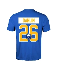 LevelWear Men's Rasmus Dahlin Royal Buffalo Sabres Richmond Name & Number T-Shirt