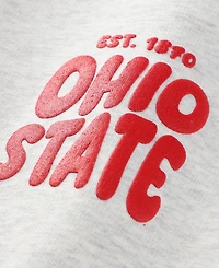 Uscape Apparel Women's Heather Gray Ohio State Buckeyes Cloud Sweatshirt