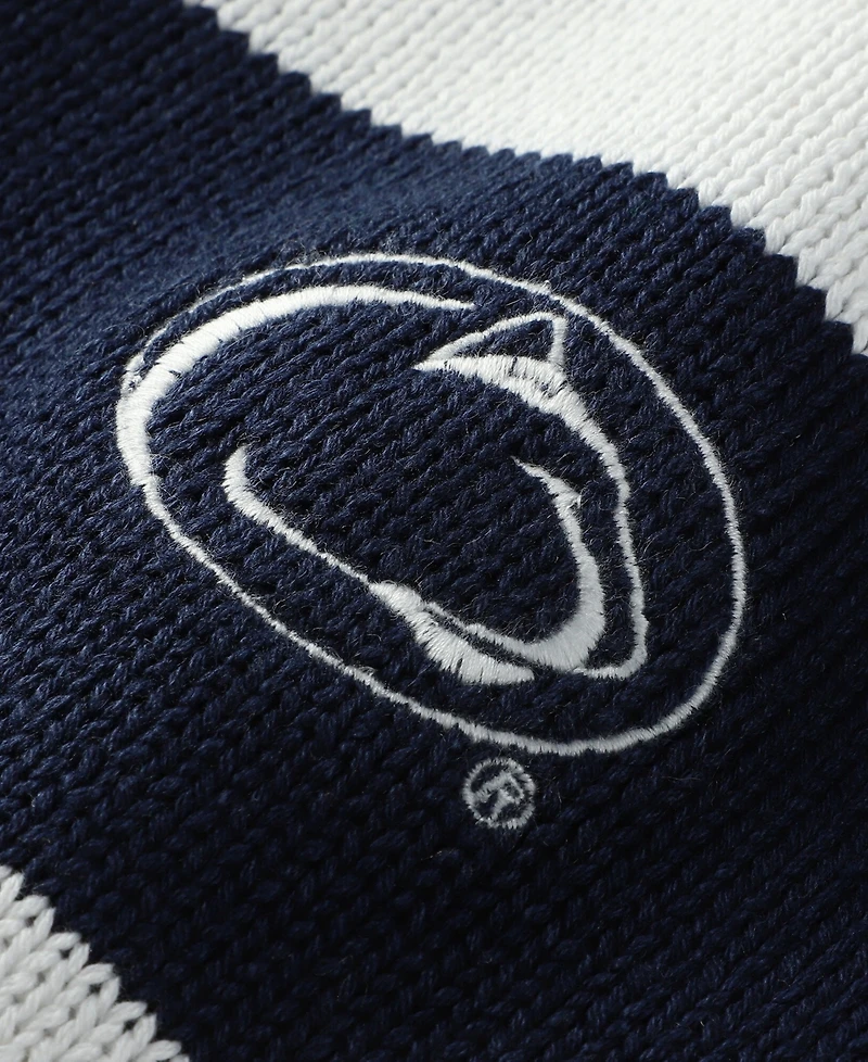 Uscape Apparel Men's and Women's White/Navy Penn State Nittany Lions Renew Knit Stadium Sweater