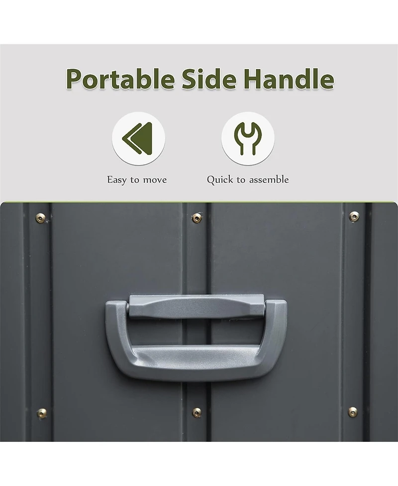 Viyet 100-Gallon Waterproof Outdoor Deck Box