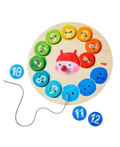 Haba Rainbow Caterpillar Counting Threading Game