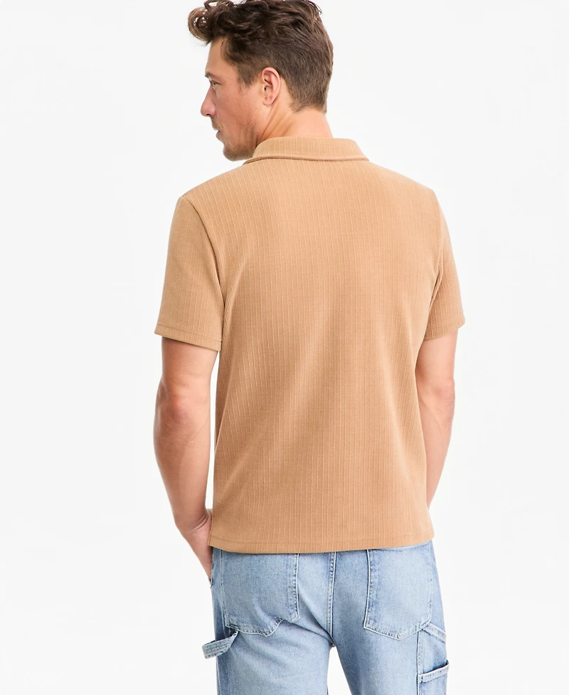 Sun + Stone Men's Short-Sleeve Knit Polo Shirt, Macy's Exclusive