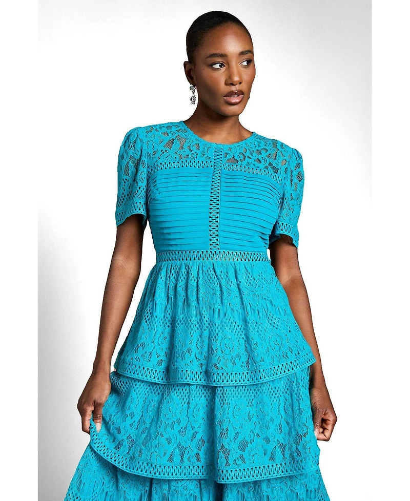 Coast Women's Tiered Lace Midi Dress