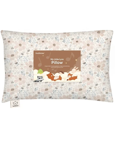 KeaBabies Toddler 1-Pack Lyra Muslin Pillow with Pillowcase 13x18, Organic Cotton for Boys, Girls, Sleeping, Travel