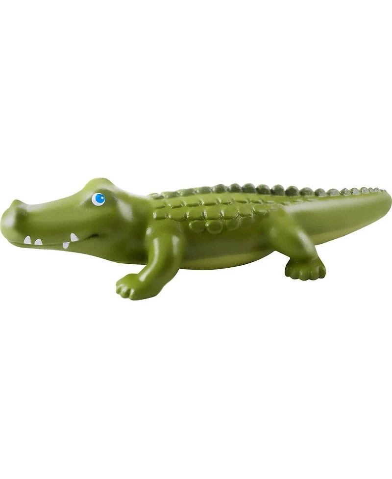 Haba Little Friends Crocodile - 7" Chunky Plastic Zoo Animal Toy Figure