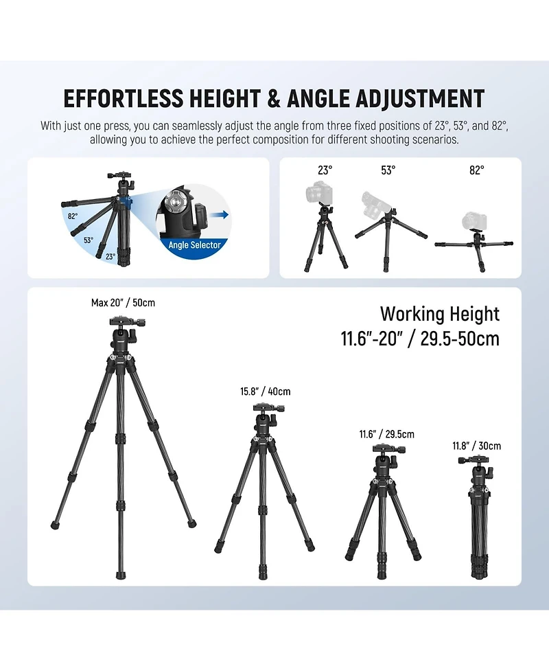 Neewer TP09 Camera Tripod for select iPhone models