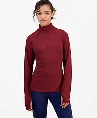 Id Ideology Women's Long-Sleeve Mock-Neck Quarter-Zip Pullover, Macy's Exclusive