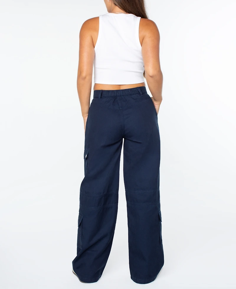 Celebrity Pink Juniors' High-Rise Wide-Leg Cargo Pants