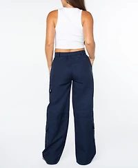 Celebrity Pink Juniors' High-Rise Wide-Leg Cargo Pants