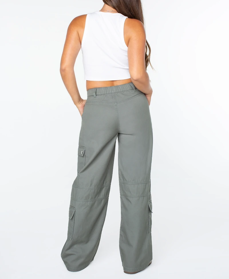 Celebrity Pink Women's High-Rise Wide-Leg Cargo Pants