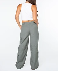 Celebrity Pink Women's High-Rise Wide-Leg Cargo Pants