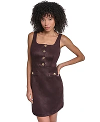 Karl Lagerfeld Paris Women's Faux Suede Sheath Dress