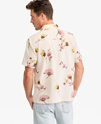 Sun + Stone Men's Short-Sleeve Scape Pressed Floral Camp Shirt, Macy's Exclusive