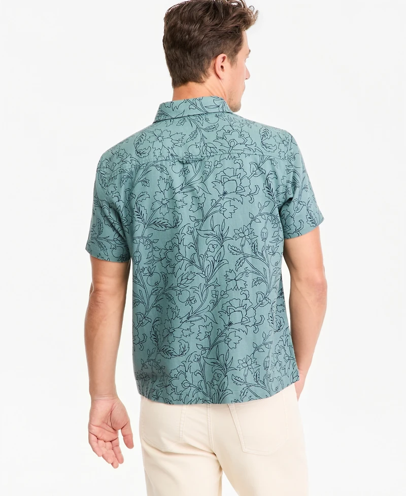Sun + Stone Men's Short-Sleeve Tony Floral Shirt, Macy's Exclusive