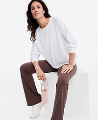 Id Ideology Women's Oversized-Fit Boyfriend Long-Sleeve T-Shirt, Macy's Exclusive