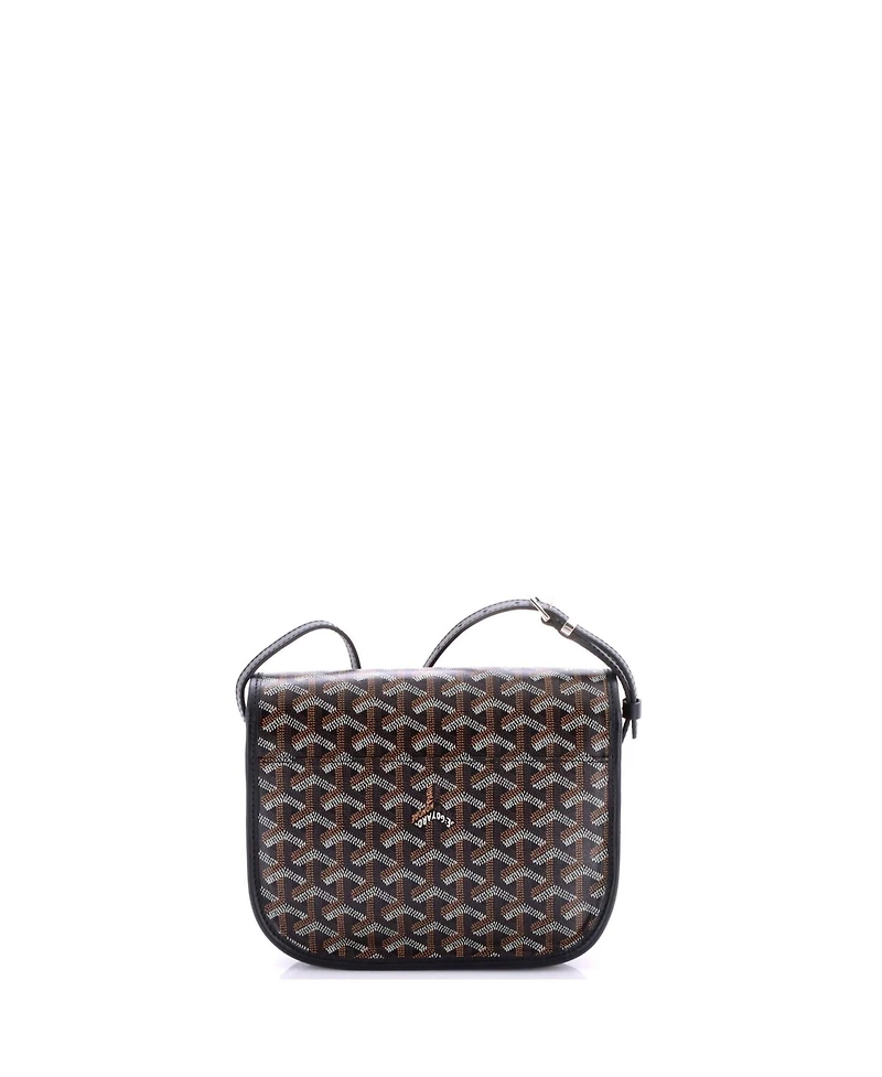 Pre-Owned Goyard Pm Belvedere Messenger Bag Coated Canvas with Leather