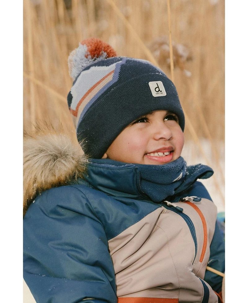 Deux par Deux Little and Big Boy's (5-14) Winter Mountain Jacquard Knit Pompom Hat