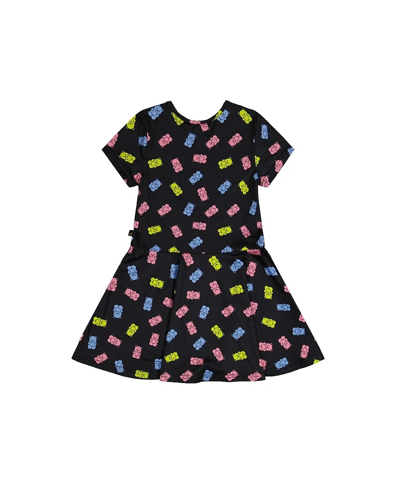 Deux par Toddler Girl 2T-5T Short Sleeve Dress Printed Gummy Bears