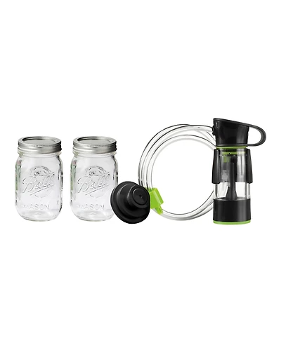 Ball Mason Jar Vacuum Sealer Kit with Handheld Sealer and Jar Seal Lids - Regular Mouth