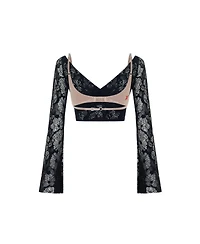 Pcfg Women's The Party Edit Lace Body with Contrast Bust Panel