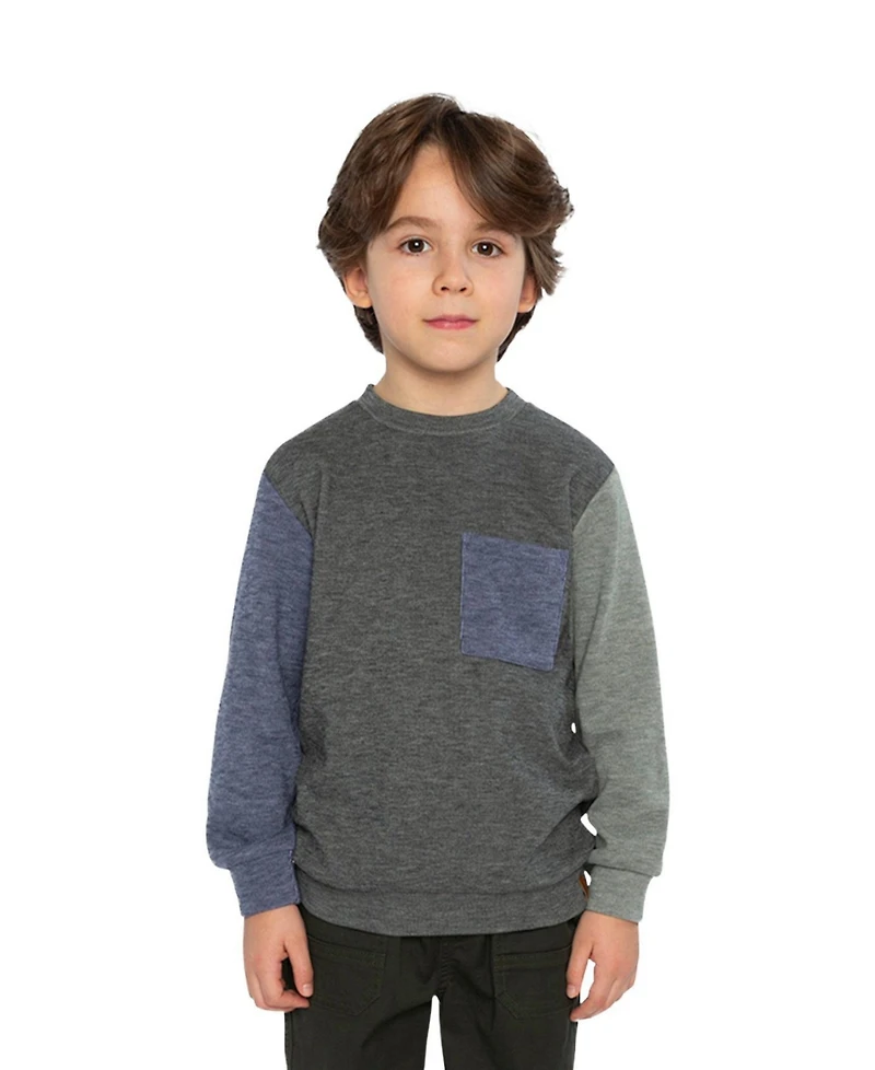 Deux par Toddler Boys' (2T-5T) Colorblock Brushed Jersey Top
