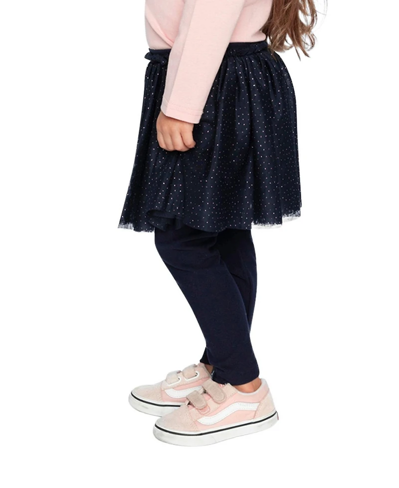 Deux par Toddler Girls 2T-5T Leggings with Integrated Tulle Skirt