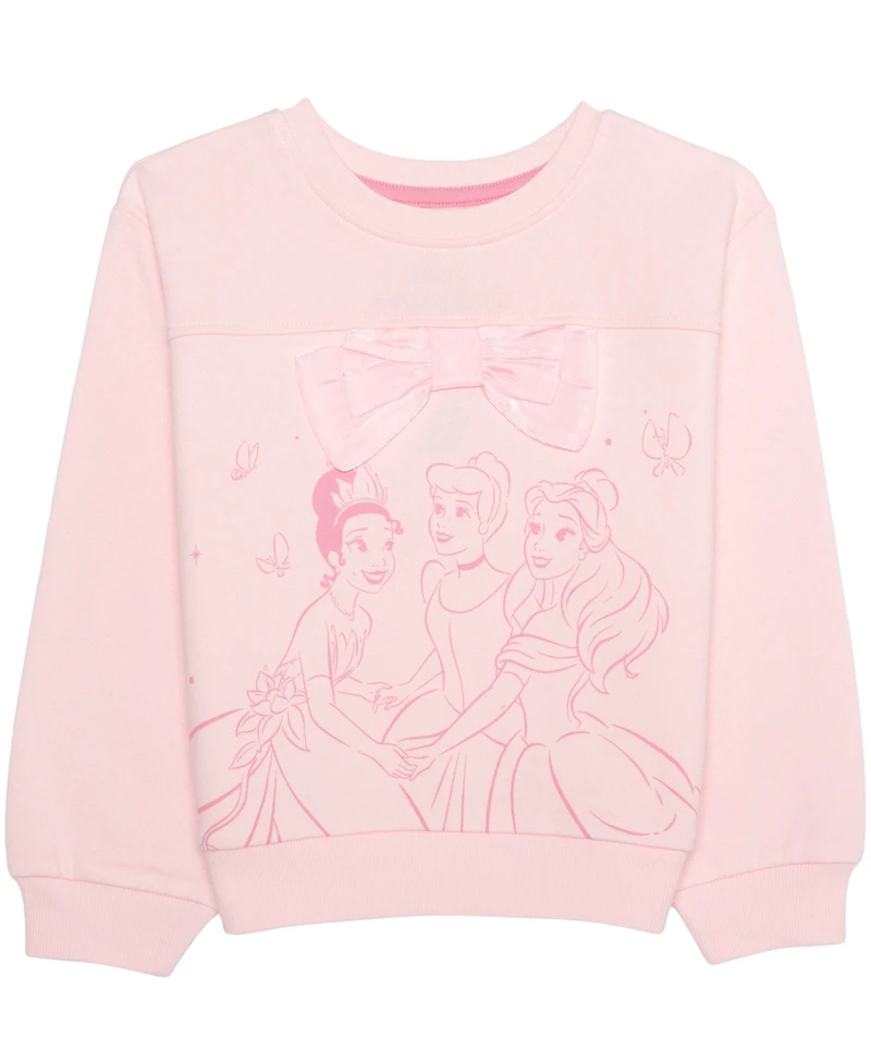 Disney Girls' 2T-6X Long-Sleeve Sweatshirt and Pants, 2-Piece Set