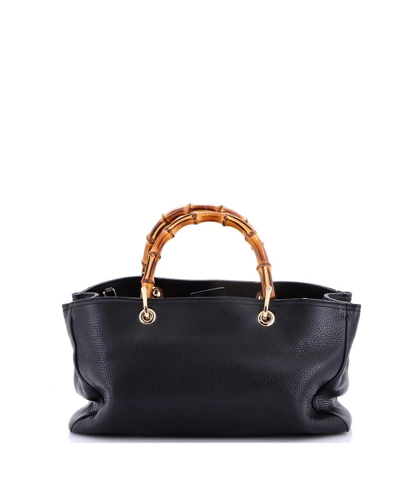 Pre-Owned Gucci Medium Bamboo Shopper Tote Leather
