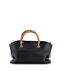 Pre-Owned Gucci Medium Bamboo Shopper Tote Leather