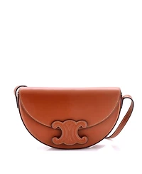 Pre-Owned Celine Cuir Triomphe Besace Flap Bag Leather