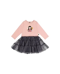 Deux par Toddler Girls (2T-5T) Bi-Material Dress