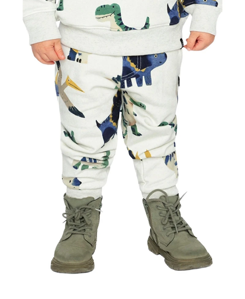 Deux par Deux Toddler Boy's (2T-5T) Fleece Sweatpants Dinosaur Print