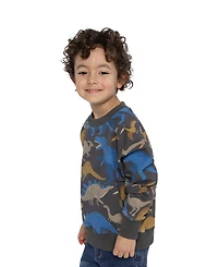 Deux par Toddler Boy (2T-5T) Dinosaur Print Fleece Sweatshirt